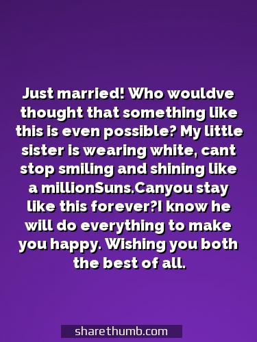 best wishes quotes for sister wedding